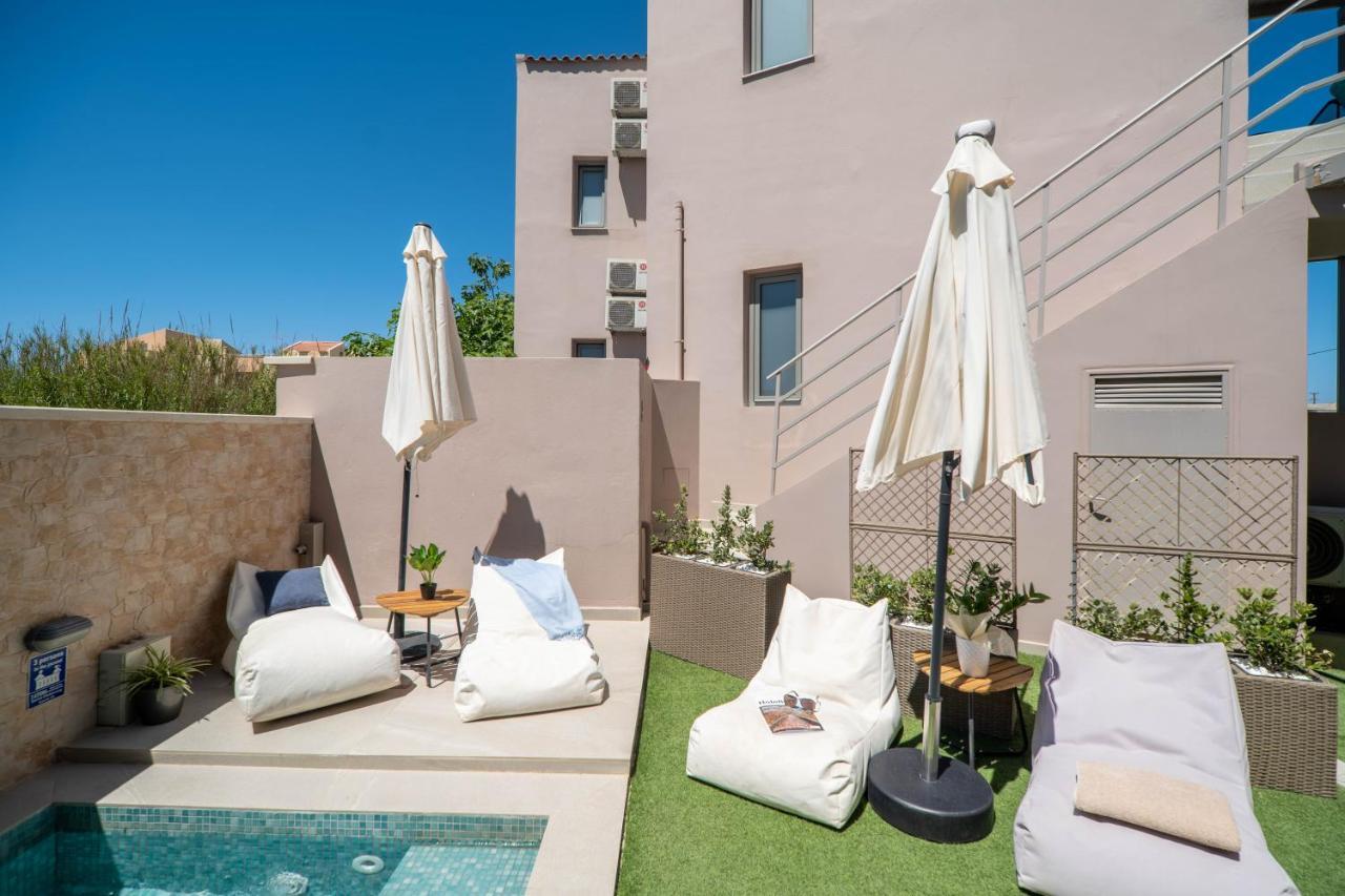 Maleme Aegean Breeze Luxury Apartments Next To The Sea المظهر الخارجي الصورة